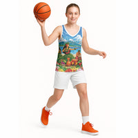 Hawaii Makahiki Basketball Jersey Hawaiian New Year Tropical Vibes LT14 - Polynesian Pride