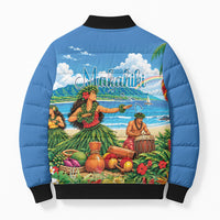 Hawaii Makahiki Bomber Puffer Jacket Hawaiian New Year Tropical Vibes LT14 - Polynesian Pride