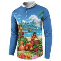 Hawaii Makahiki Button Sweatshirt Hawaiian New Year Tropical Vibes LT14 - Polynesian Pride