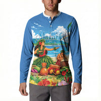 Hawaii Makahiki Button Sweatshirt Hawaiian New Year Tropical Vibes LT14 - Polynesian Pride