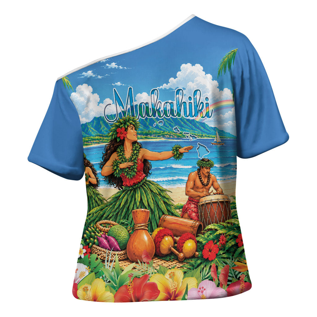 Hawaii Makahiki Cross Shoulder Shirt Hawaiian New Year Tropical Vibes