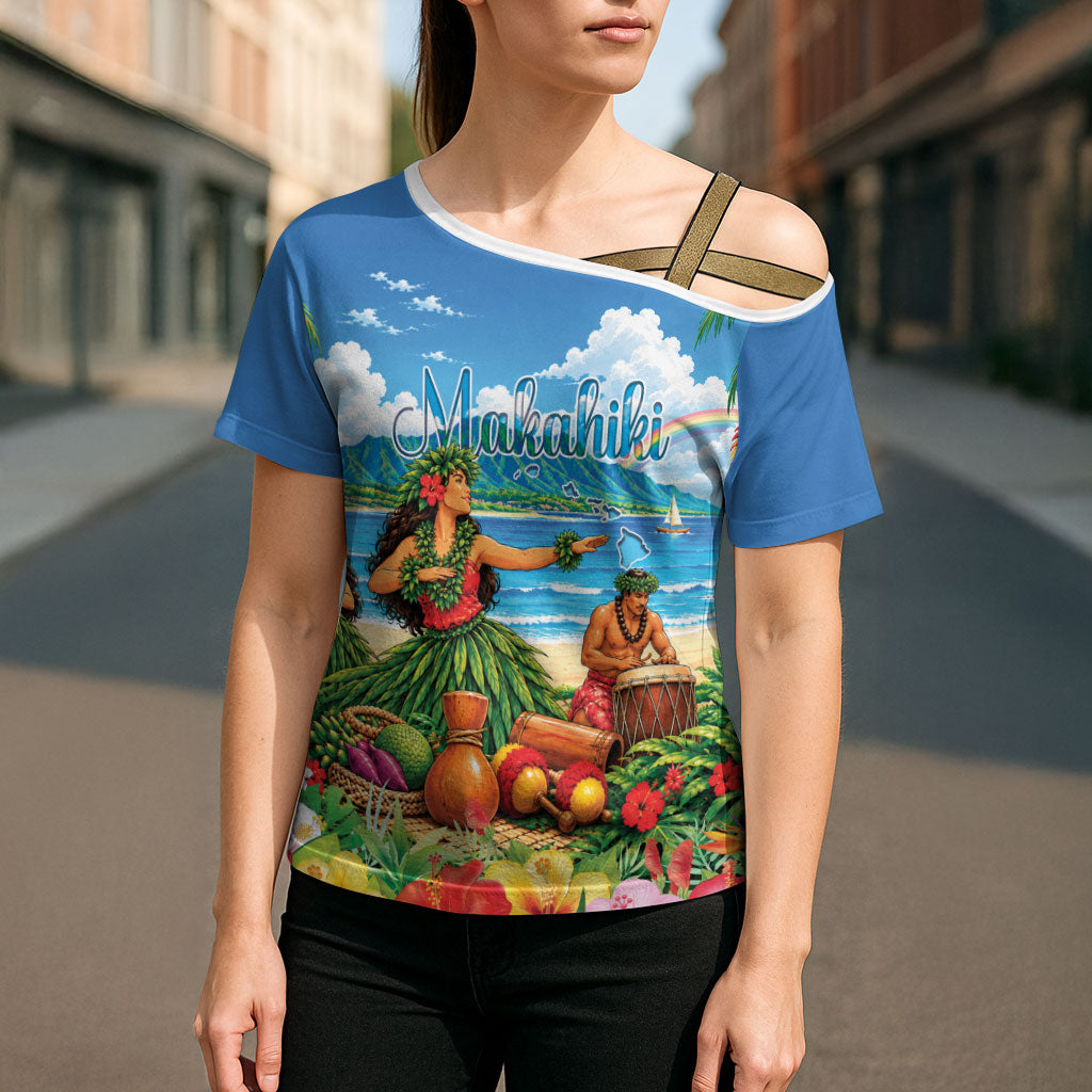 Hawaii Makahiki Cross Shoulder Shirt Hawaiian New Year Tropical Vibes