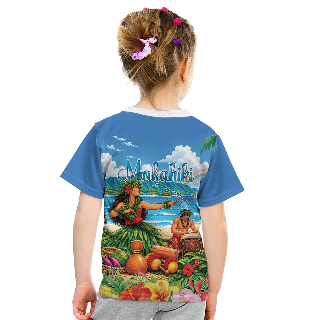 Hawaii Makahiki Kid T Shirt Hawaiian New Year Tropical Vibes LT14 - Polynesian Pride