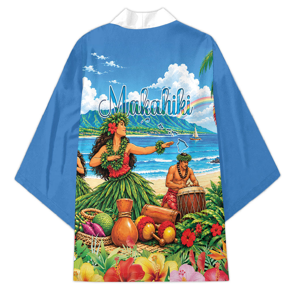 Hawaii Makahiki Kimono Hawaiian New Year Tropical Vibes LT14 - Polynesian Pride