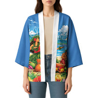 Hawaii Makahiki Kimono Hawaiian New Year Tropical Vibes LT14 - Polynesian Pride