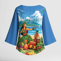 Hawaii Makahiki Kimono Sleeve Blouse Hawaiian New Year Tropical Vibes