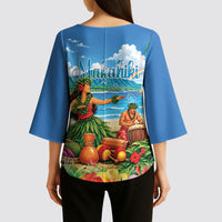 Hawaii Makahiki Kimono Sleeve Blouse Hawaiian New Year Tropical Vibes