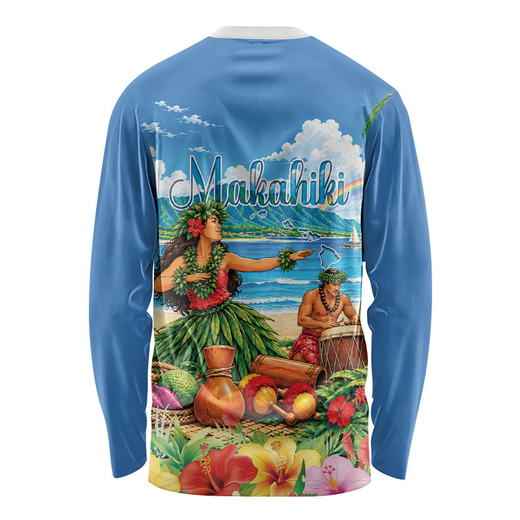 Hawaii Makahiki Long Sleeve Shirt Hawaiian New Year Tropical Vibes LT14 - Polynesian Pride