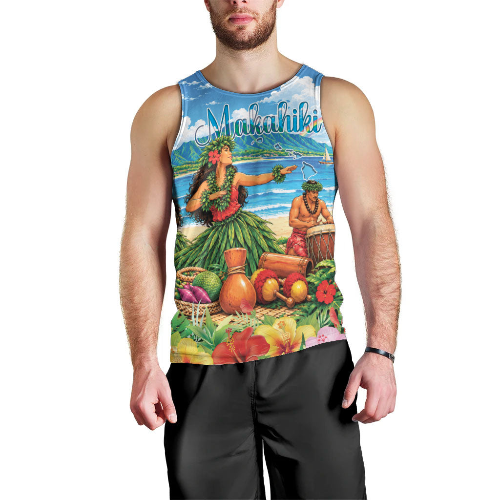 Hawaii Makahiki Men Tank Top Hawaiian New Year Tropical Vibes LT14 - Polynesian Pride