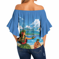 Hawaii Makahiki Off Shoulder Wrap Waist Top Hawaiian New Year Tropical Vibes LT14 - Polynesian Pride