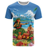 Hawaii Makahiki T Shirt Hawaiian New Year Tropical Vibes LT14 Blue - Polynesian Pride