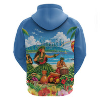 Hawaii Makahiki Zip Hoodie Hawaiian New Year Tropical Vibes LT14 - Polynesian Pride