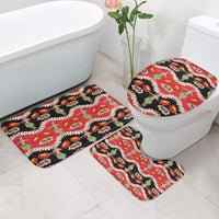 Uliuli Hawaii Makahiki Bathroom Set Hawaiian Puakenikeni Lei Hula Girl Red Version LT14 - Polynesian Pride