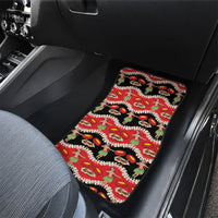 Uliuli Hawaii Makahiki Car Mats Hawaiian Puakenikeni Lei Hula Girl Red Version LT14 - Polynesian Pride