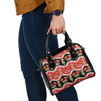 Uliuli Hawaii Makahiki Shoulder Handbag Hawaiian Puakenikeni Lei Hula Girl Red Version LT14 - Polynesian Pride