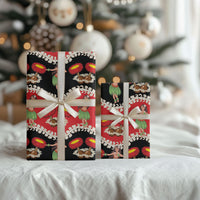 Uliuli Hawaii Makahiki Wrapping Paper Hawaiian Puakenikeni Lei Hula Girl Red Version LT14 - Polynesian Pride