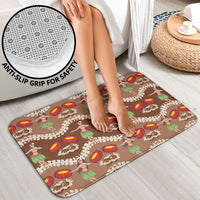 Uliuli Hawaii Makahiki Bathroom Set Hawaiian Puakenikeni Lei Hula Girl Brown Version LT14 - Polynesian Pride