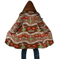 Uliuli Hawaii Makahiki Cloak Hawaiian Puakenikeni Lei Hula Girl Brown Version LT14 Unisex Brown - Polynesian Pride