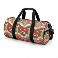 Uliuli Hawaii Makahiki Duffle Bag Hawaiian Puakenikeni Lei Hula Girl Brown Version LT14 - Polynesian Pride