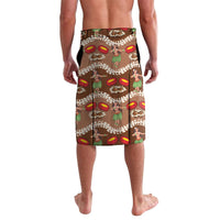 Uliuli Hawaii Makahiki Lavalava Hawaiian Puakenikeni Lei Hula Girl Brown Version LT14 - Polynesian Pride