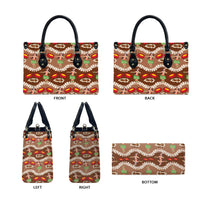 Uliuli Hawaii Makahiki Leather Bag Hawaiian Puakenikeni Lei Hula Girl Brown Version LT14 - Polynesian Pride