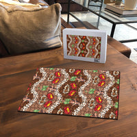 Uliuli Hawaii Makahiki Puzzle Hawaiian Puakenikeni Lei Hula Girl Brown Version LT14 - Polynesian Pride
