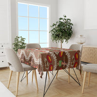 Uliuli Hawaii Makahiki Tablecloth Hawaiian Puakenikeni Lei Hula Girl Brown Version LT14 - Polynesian Pride