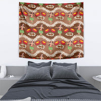 Uliuli Hawaii Makahiki Tapestry Hawaiian Puakenikeni Lei Hula Girl Brown Version LT14 - Polynesian Pride