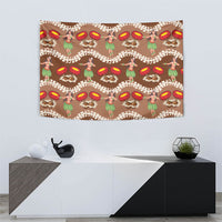 Uliuli Hawaii Makahiki Tapestry Hawaiian Puakenikeni Lei Hula Girl Brown Version LT14 - Polynesian Pride