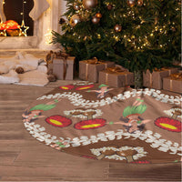 Uliuli Hawaii Makahiki Tree Skirt Hawaiian Puakenikeni Lei Hula Girl Brown Version LT14 - Polynesian Pride