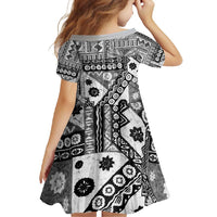 Black Bula Fiji Family Matching Mermaid Dress and Hawaiian Shirt Unique Masi Tapa Pattern