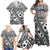 Black Bula Fiji Family Matching Off Shoulder Maxi Dress and Hawaiian Shirt Unique Masi Tapa Pattern