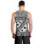 Black Bula Fiji Men Tank Top Unique Masi Tapa Pattern