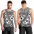 Black Bula Fiji Men Tank Top Unique Masi Tapa Pattern