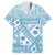 Blue Bula Fiji Hawaiian Shirt Unique Masi Tapa Pattern