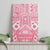 Pink Bula Fiji Canvas Wall Art Unique Masi Tapa Pattern