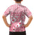 Pink Bula Fiji Family Matching Off Shoulder Maxi Dress and Hawaiian Shirt Unique Masi Tapa Pattern