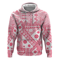 Pink Bula Fiji Hoodie Unique Masi Tapa Pattern LT14 Pullover Hoodie Pink - Polynesian Pride
