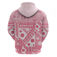 Pink Bula Fiji Hoodie Unique Masi Tapa Pattern LT14 - Polynesian Pride