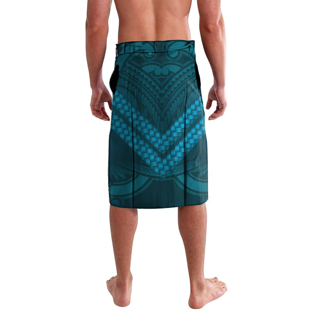 Rongoa Maori New Zealand Harakeke Lavalava NZ Weaving Pattern Dark Teal LT14 - Polynesian Pride