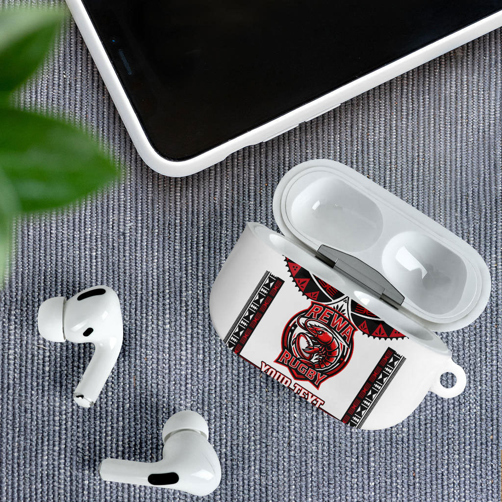 Fiji Rewa Rugby Custom AirPods Case Go Champions Fijian Tapa Pattern LT14 - Polynesian Pride