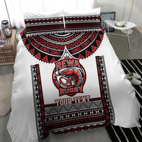 Fiji Rewa Rugby Custom Bedding Set Go Champions Fijian Tapa Pattern LT14 - Polynesian Pride