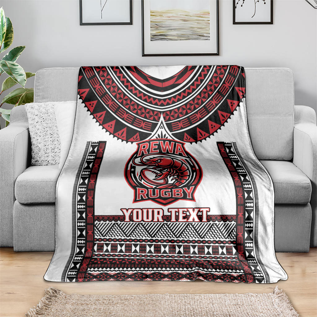 Fiji Rewa Rugby Custom Blanket Go Champions Fijian Tapa Pattern LT14 - Polynesian Pride