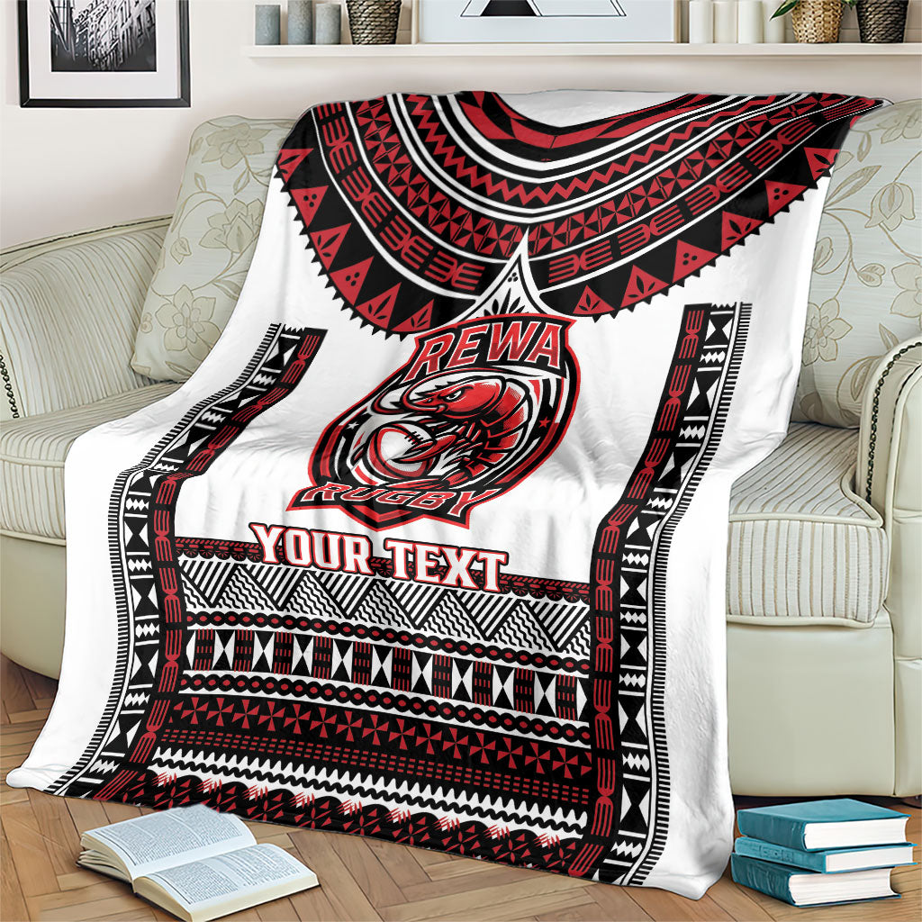 Fiji Rewa Rugby Custom Blanket Go Champions Fijian Tapa Pattern LT14 - Polynesian Pride