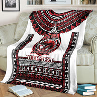 Fiji Rewa Rugby Custom Blanket Go Champions Fijian Tapa Pattern LT14 - Polynesian Pride