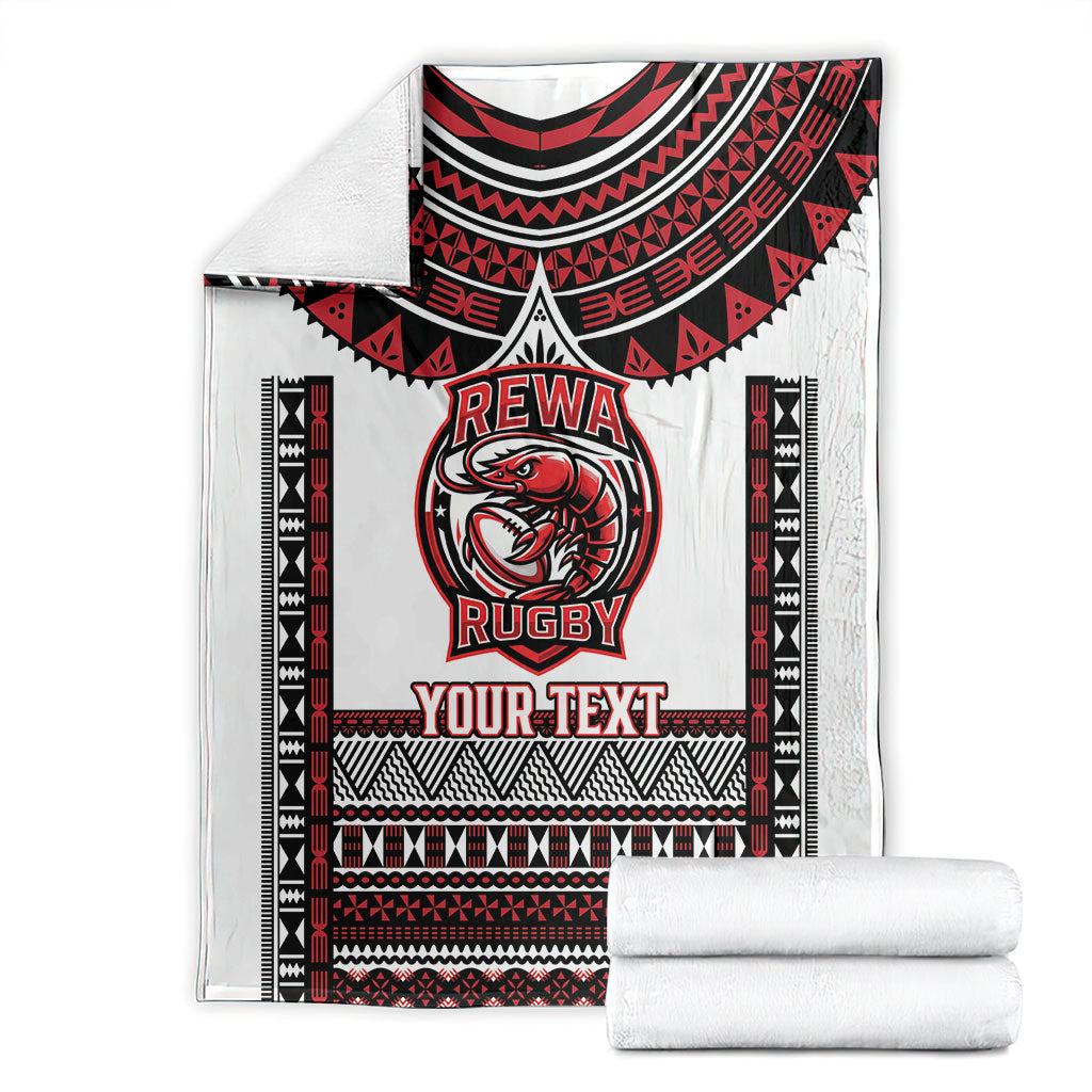 Fiji Rewa Rugby Custom Blanket Go Champions Fijian Tapa Pattern LT14 - Polynesian Pride