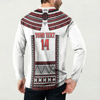 Fiji Rewa Rugby Custom Button Sweatshirt Go Champions Fijian Tapa Pattern LT14 - Polynesian Pride