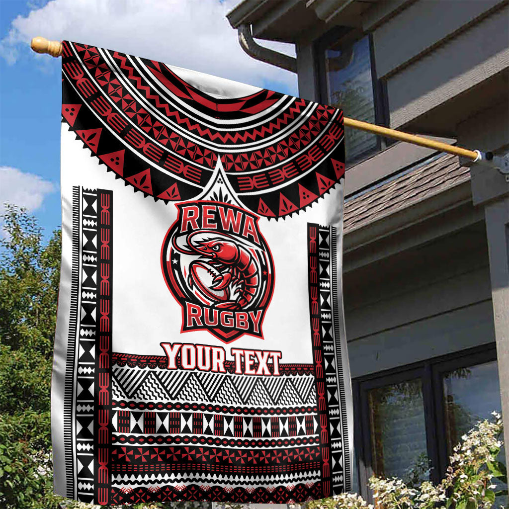 Fiji Rewa Rugby Custom Garden Flag Go Champions Fijian Tapa Pattern LT14 - Polynesian Pride