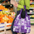 Hawaiian Quilt Grocery Bag Tiki Tropical Retro Purple Version