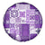 Hawaiian Quilt Spare Tire Cover Tiki Tropical Retro Purple Version LT14 - Polynesian Pride